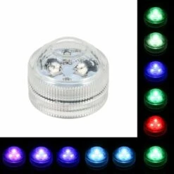 GTA Mini Faro Subacqueo Colorato Led Rgb Ip68 Impermeabile Con Telecomando 12 Pezzi -Giardino di Lusso 86179762 5