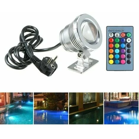 Proiettore Da Immersione A LED, Illuminazione Subacquea IP68 Impermeabile 5050 RGB, Proiettore A LED Per Illuminazione Da Giardino Per Esterni Con Telecomando E Cavo Di Alimentazione 2M DC12V [Classe 3 Proiettore Da Immersione A LED, Illuminazione Subacquea IP68 Impermeabile 5050 RGB, Proiettore A LED Per Illuminazione Da Giardino Per Esterni Con Telecomando E Cavo Di Alimentazione 2M DC12V [Classe