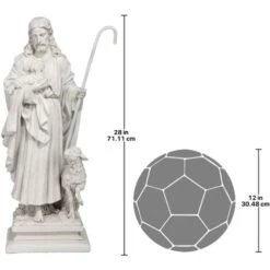 Design Toscano EU1785 Statua Del Buon Pastore Giardino Gesù, Bianco Sporco 11 Design Toscano EU1785 Statua Del Buon Pastore Giardino Gesù, Bianco Sporco -Giardino di Lusso 86657054 5