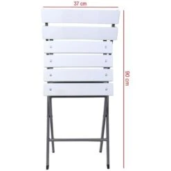 Rebecca Mobili Set 2 Sedie Pieghevoli Da Esterno In Plastica Acciaio Per Giardino Balcone -Giardino di Lusso 88168701 4