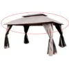 Telo Ricambio Gazebo Anacapri 3x4 -Giardino di Lusso 88320660 1