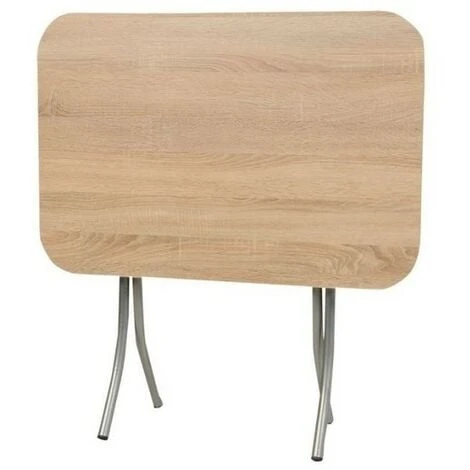 Tavolo Pieghevole 70x120 Rovere Sonoma E Gambe Grigio 10031 4 Tavolo Pieghevole 70x120 Rovere Sonoma E Gambe Grigio 10031 - immagine 2