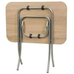 Tavolo Pieghevole 70x120 Rovere Sonoma E Gambe Grigio 10031 7 Tavolo Pieghevole 70x120 Rovere Sonoma E Gambe Grigio 10031 -Giardino di Lusso 88770082 3