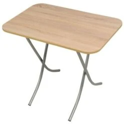 Tavolo Pieghevole 60x90 Rovere Sonoma E Gambe Grigio 10027