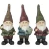 Set Di Gnomi Da Giardino In Resina Assortiti Da 25 Cm -Giardino di Lusso 89360947 1