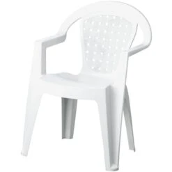 Poltrona Resina Antiscivolo Bianca