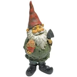 Design Toscano Garden GNOME Statue - Dagoberto Con I Regali Garden GNOME - Prato GNOME