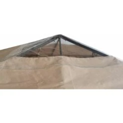 Tetto Di Ricambio Con Finestra Trasparente In Alto Per Gazebo Nella Misura 3x3 Beige -Giardino di Lusso 89903031 4