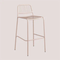 SKLUM Sgabello Alto Da Giardino Elton Style Nude Beige