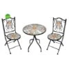 SET RENOIR AMBRA GARDEN TAVOLO Ø60CM + 2 SEDIE PIEGHEVOLI -Giardino di Lusso 90783992 1