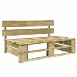VIDAXL Divano Da Giardino Su Pallet Con Cuscini Rossi In Legno Pino -Giardino di Lusso 90935305 3