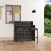 VIDAXL Set Bar Da Giardino 3 Pz Con Cuscini Grigio -Giardino di Lusso 90946890 1