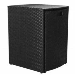 VIDAXL Set Da Bistrot 3 Pz Con Cuscini In Polyrattan Nero -Giardino di Lusso 90951579 4