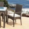 Poltroncina In Rattan Sintetico, Impilabile, Con Cuscino, Marrone, Con Cuscino -Giardino di Lusso 91121334 1