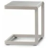 Tavolino Per Esterno In Alluminio Verniciato, Grigio Tortora -Giardino di Lusso 91122205 1