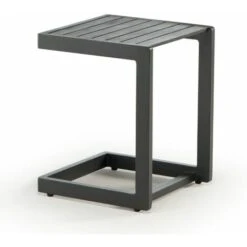 Tavolino Per Esterno In Alluminio Verniciato, Grigio Tortora 6 Tavolino Per Esterno In Alluminio Verniciato, Grigio Tortora -Giardino di Lusso 91122205 2