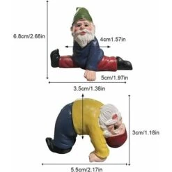 Gnomo Da Giardino Divertente Yoga Gnomo Da Giardino Decorazioni 4 Pezzi Goblin Da Giardino Art Decor Ornamenti Da Giardino Figurine Decorazione Per Interni O Esterni (Yoga) -Giardino di Lusso 91191677 4