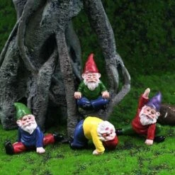 Gnomo Da Giardino Divertente Yoga Gnomo Da Giardino Decorazioni 4 Pezzi Goblin Da Giardino Art Decor Ornamenti Da Giardino Figurine Decorazione Per Interni O Esterni (Yoga) -Giardino di Lusso 91191677 5