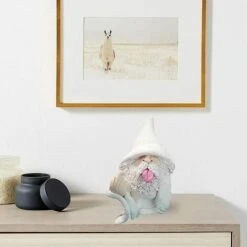 Divertente Gnomo Da Giardino A Dondolo Con Dito Medio - Divertente Gnomo Da Giardino In Resina Per Esterni -Giardino di Lusso 91196939 4