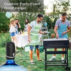 Dispenser D'acqua Da 18,9 Litri Pompa Elettrica Portatile Dispenser D'acqua USB Universale Per Borraccia Da 7,5-18,9 Litri Con 2 Siliconi, Ladacee -Giardino di Lusso 91209034 3