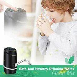 Dispenser D'acqua Da 18,9 Litri Pompa Elettrica Portatile Dispenser D'acqua USB Universale Per Borraccia Da 7,5-18,9 Litri Con 2 Siliconi, Ladacee -Giardino di Lusso 91209034 5