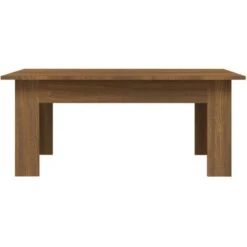 Tavolino Basso Da Caffè - Tavolino Da Salotto Rovere Marrone 100x60x42 Cm Legno Multistrato BV275494 - BonneVie -Giardino di Lusso 91239648 5