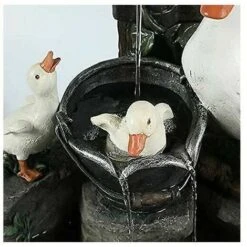 Statua Di Animali Da Giardino Fontana Solare Lampada Da Giardino A LED Art Déco Scultura Da Giardino Per Esterni (B) -Giardino di Lusso 91728556 3