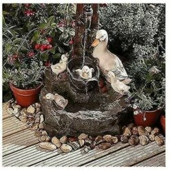 Statua Di Animali Da Giardino Fontana Solare Lampada Da Giardino A LED Art Déco Scultura Da Giardino Per Esterni (B) -Giardino di Lusso 91728556 4