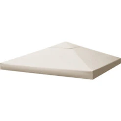Top Di Ricambio Per Gazebo - Poliestere Beige - FERLIVING 3x3 MT