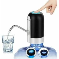 Distributore Di Acqua In Bottiglia, Pompa Di Ricarica USBDistributore Di Acqua Elettrico Portatile Per Acqua Potabile Interruttore Per Bottiglia D'acqua Per Bottiglia Universale Da 5 Galloni (nero)