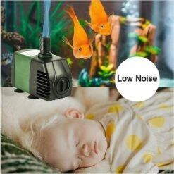 Pompa Sommergibile, Mini Pompa Sommergibile 25W 1500L/H, AC220-240V Con 2 Pompe Ugello Per Fontana, Acquario, Stagno, Giardino -Giardino di Lusso 92037318 4
