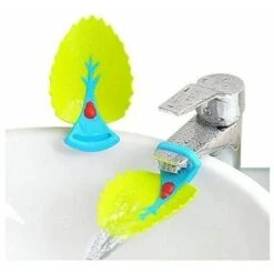 Prolunga Per Rubinetto In Stile Cartone Animato Prolunga Per Maniglia Per Lavandino Stile Foglia Di Cartone Animato Divertente E Interessante Per Lavarsi Le Mani 2 Pezzi -Giardino di Lusso 92039475 3