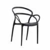 SEDIA POLIPROPILENE BAR RISTORANTE GIARDINO SEDIE INTERNO ESTERNO NERO NERA 467 -Giardino di Lusso 92105694 1