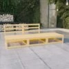 Salotti Da Giardino 3 Pz - Mobili Da Giardino In Legno Massello Di Pino BV683479 - BonneVie
