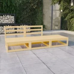 Salotti Da Giardino 3 Pz - Mobili Da Giardino In Legno Massello Di Pino BV683479 - BonneVie