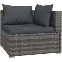 Salotti Da Giardino 8 Pz - Mobili Da Giardino Con Cuscini In Polyrattan Grigio BV678446 - BonneVie -Giardino di Lusso 92118628 3