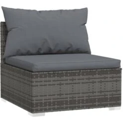 Salotti Da Giardino 8 Pz - Mobili Da Giardino Con Cuscini In Polyrattan Grigio BV678446 - BonneVie -Giardino di Lusso 92118628 5