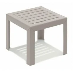 Tavolo Basso Miami Color Lino, 40 X 40 Cm - Grosfillex