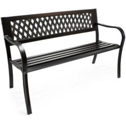 Panchina Panca Da Giardino Mareike In Metallo Stile Urbano