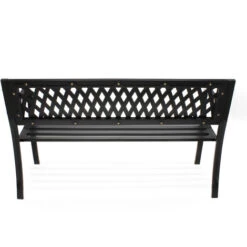 Panchina Panca Da Giardino Mareike In Metallo Stile Urbano -Giardino di Lusso 9225700 4