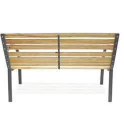 Panchina Panca Da Giardino Anne In Legno E Acciaio Stile Urbano -Giardino di Lusso 9225752 4