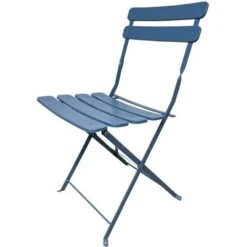 Rebecca Mobili Set Da Giardino Set Tavolo E Sedie Da Esterno Azzurro Acciaio Salvaspazio -Giardino di Lusso 92786931 4