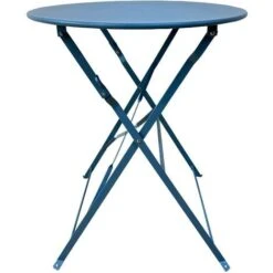 Rebecca Mobili Set Da Giardino Set Tavolo E Sedie Da Esterno Azzurro Acciaio Salvaspazio -Giardino di Lusso 92786931 5