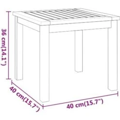Tavolino Da Salotto 40x40x36 Cm In Legno Massello Di Acacia VidaXL -Giardino di Lusso 92944201 3