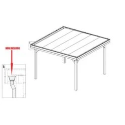 Gazebo Da Giardino In Legno Lamellare D'Abete Nordico - Cm 350X350cm - Italfromgiard4 -Giardino di Lusso 9299559 3