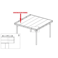 Gazebo Da Giardino In Legno Lamellare D'Abete Nordico - Cm 350X350cm - Italfromgiard4 -Giardino di Lusso 9299559 4