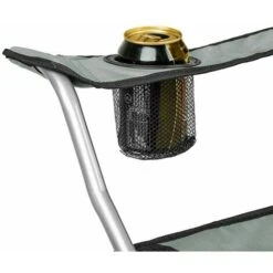 2x Sedie Pieghevoli Da Campeggio Con Borsa Camping Sedia Spiaggia Esterno Grigio -Giardino di Lusso 93882551 4