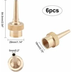 Pezzi Ugello A Getto Per Fontana In Ottone, Testa Di Spruzzo Orizzontale Da 19 Mm DN15 Ugello A Getto A Direzione Regolabile Per Fontana D'Acqua Per Stagni Di Pesci All'aperto -Giardino di Lusso 93883806 2