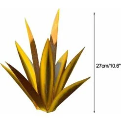 Tequila Scultura Rustica, Pianta Di Agave In Metallo Dipinta A Mano, Statua Rustica Decorazioni Per La Casa, Figurine Da Giardino, Ornamenti Per Prato Da Giardinaggio Per Patio Esterno,2 -Giardino di Lusso 94164468 5