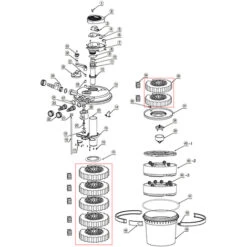 Ricambio SunSun Filtro A Pressione Per Laghetti Bio CPF-15000 Set Di Spugne Filtranti -Giardino di Lusso 9451987 2
